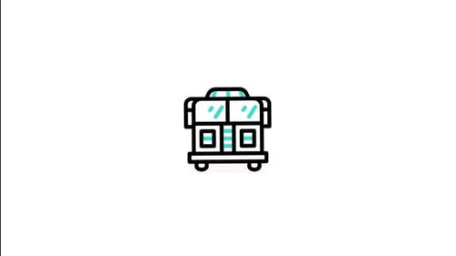 Fire Truck Animated Icon