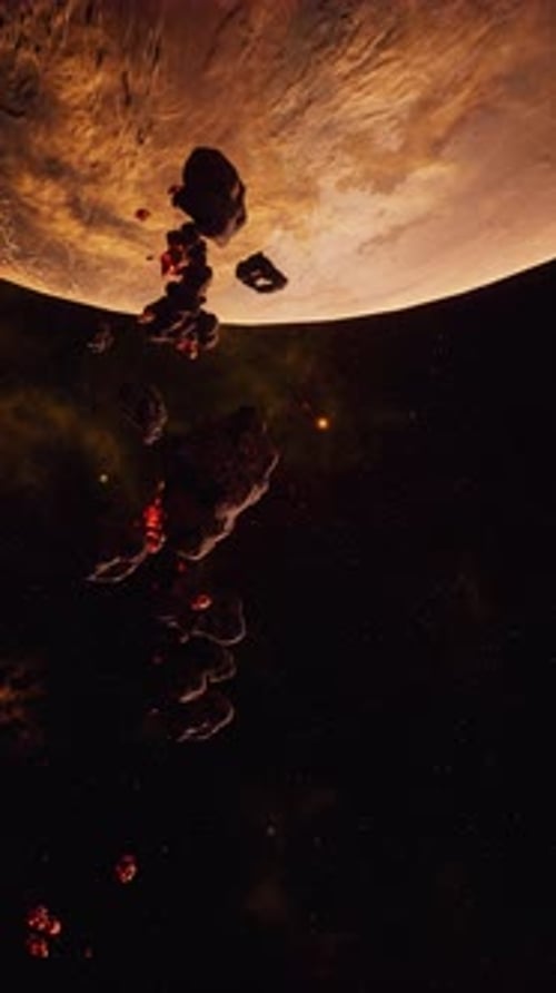 Vertical a Large Cluster of Asteroids Near an Unknown Planet