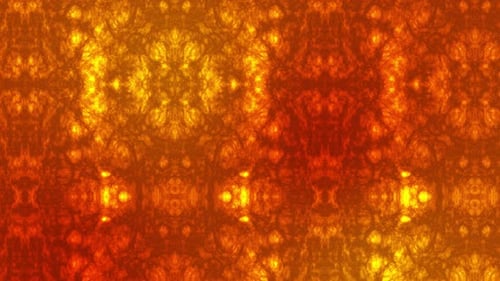 Abstract Fiery Organic Light Flowing Kaleidoscopic Background