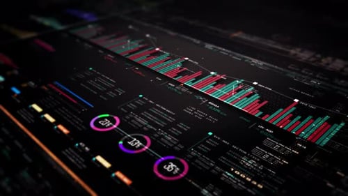 Business Infographic Presentation Display Screen 02