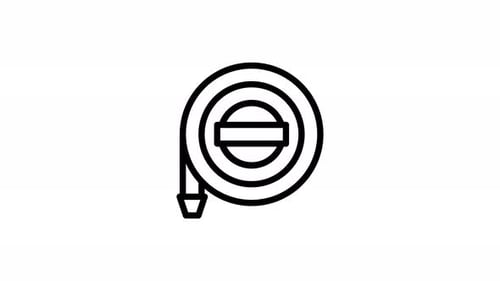 water hose line icon animation