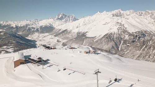 Tetnuldi Ski Resort Chairlift (Rising View)