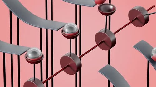 Marbles Path 3D Loop Animation