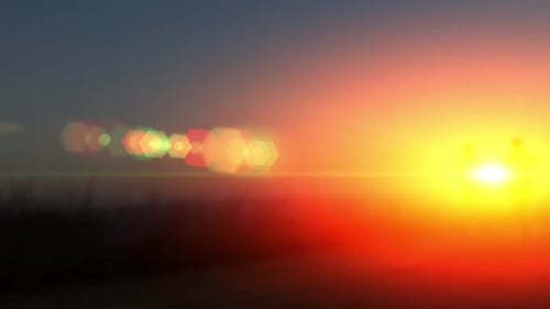 Woman Running and Warming Up at Sunrise in Africa Action