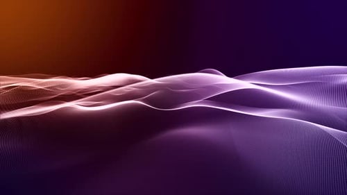Ocean Wave Line Art Background V4