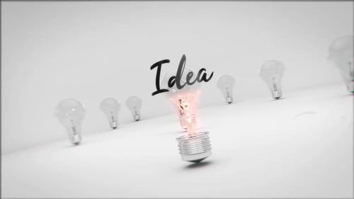 Exploding Light Bulbs That Opens IDEA message