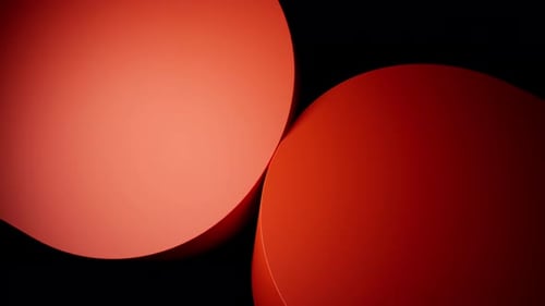 Minimalist Orange Geometric Wall Abstract Background