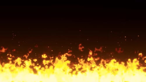 Brennendes Feuer und Flammen mit Glow & Fire Embers