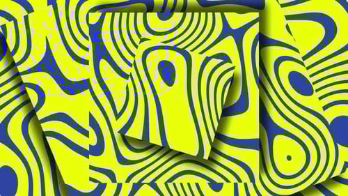 Animated Pattern With Symmetric Geometric Ornament