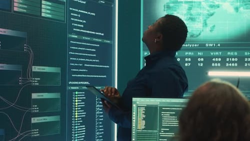 Professional IT Expert Working in a Governmental Security Operations Center