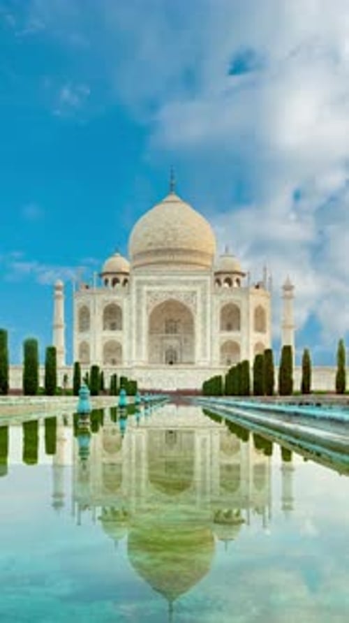 Time-lapse du Taj Mahal.
