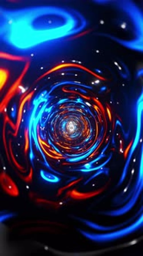 A Colorful Journey into the Heart of Space. Vertical looped animation