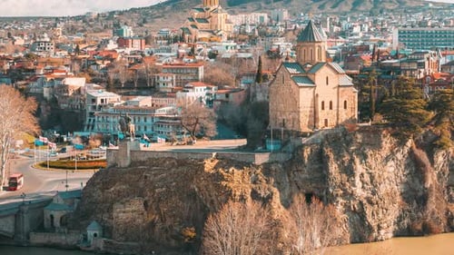 Tbilisi Georgia Elevated Top Scenic