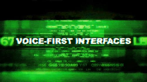 Glitch Effect Text Reveal with Digital Code Data