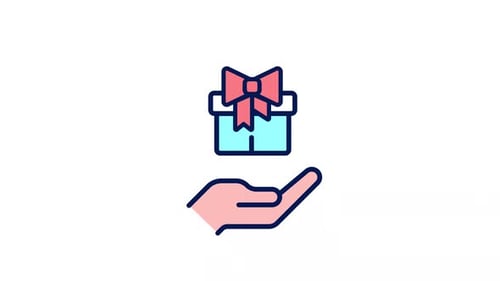 Animated Free Gift Color Ui Icon