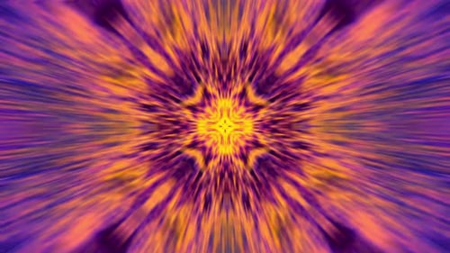 Geometric shapes background, seamless loop of psychedelic energy flow, mandala abstract