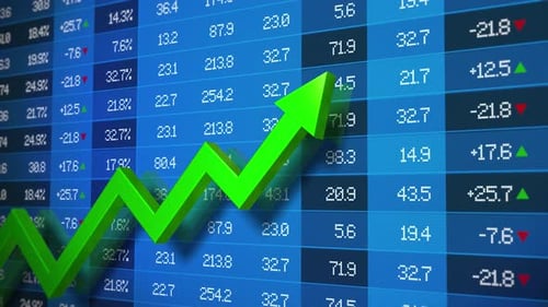 Arrow Graph Stock Market Rising Chart