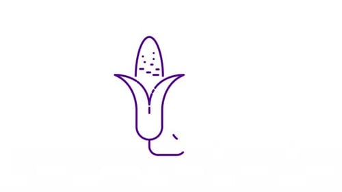 Animiertes Symbol zum Aufladen von Mais
