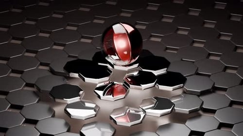 3D Loop Satisfying Metal Spheres Animation