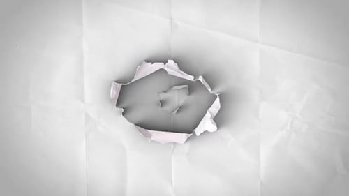 Crumpled Paper Rip Reveal Transition