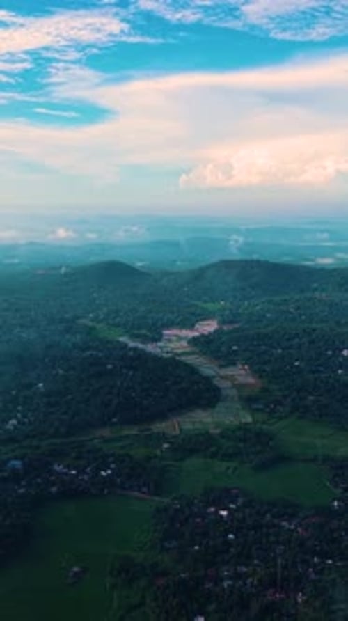 Hd Tierra tropical de Kerala con vegetación densa