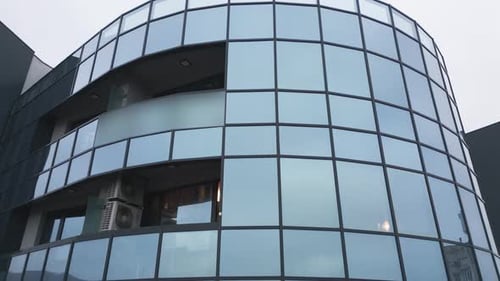 Modern Office or Residential Building Aerial View