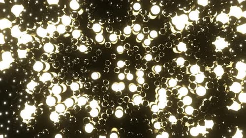 Hellgelber pulsierender leuchtender Punkthintergrund Vj Loop I 4K