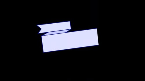 Flat Design Ribbon Banner Reveal Animation