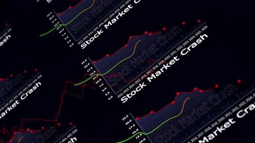 Stock Market, Stock Market Down, Stock Market crash, Stock Market Limit Down, The red line