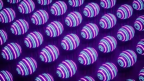 Lying Down Striped Neon Lights Eggs