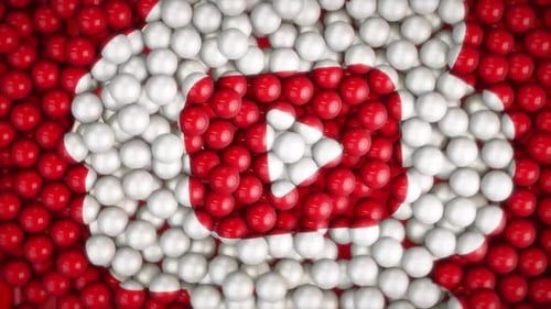Fluid 3D Spheres Form YouTube Social Media Logo