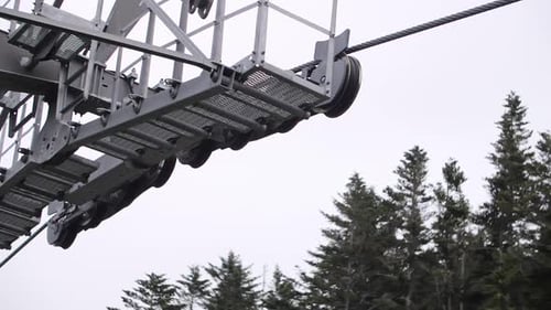 Cable Car Wheel Mechanism Electric Drive System on the Gondola