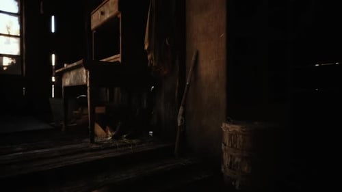 Dusty Light Rays Volumetric Effects in Old Barn