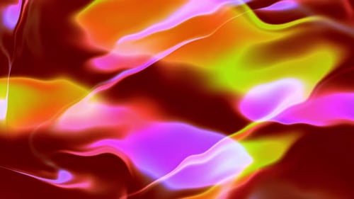 Abstract Glowing Fluid Waves Background Animation