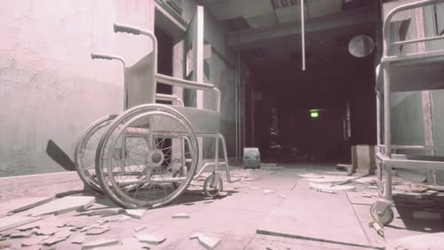 Hospital Ruins in an Abandoned Building