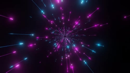 Pink And Cyan Moving Glitter Background Vj Loop In 4K