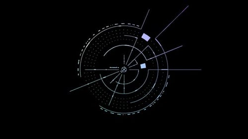 Futuristic HUD Target Scan Digital Display Animation
