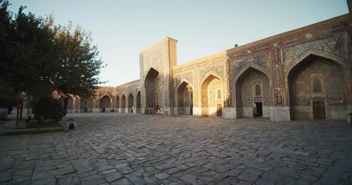 Registan Samarkand city Uzbekistan inside of Tillya Kari Madrasah Islamic Architecture 32 of 38