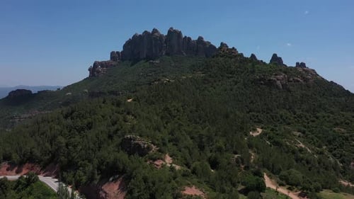 Montserrat Mountain in Catalonia, Spain.