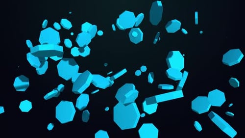 Heptagon Shape Background Loop