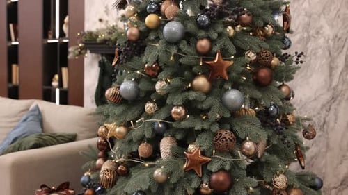 Decorated Tree New Year Merry Christmas