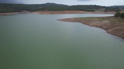 Aerial Dam Lake