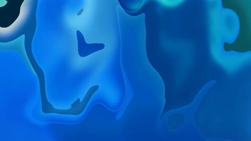 Abstract Blue Fluid Liquid Motion Background Loop