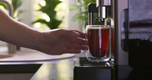 Coffee Being Made in Kitchen During Daytime