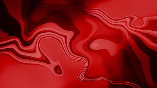 Dynamic Abstract Red Fluid Waves Animation