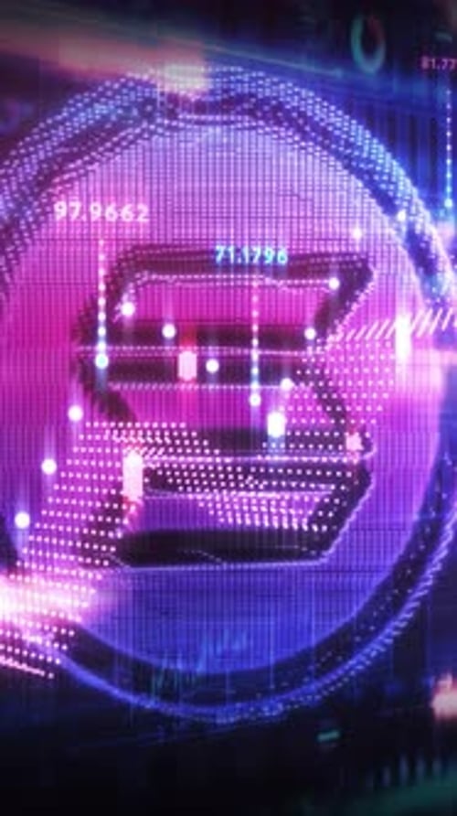 A Crypto Emblem Set Against the Tapestry of a Digital Universe
