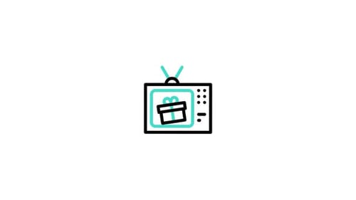 Icono animado de televisión