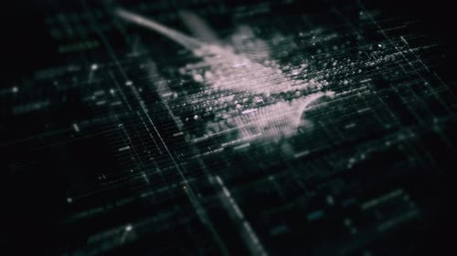 Simulation avancée de matrice de données, arrière-plan vertical 44