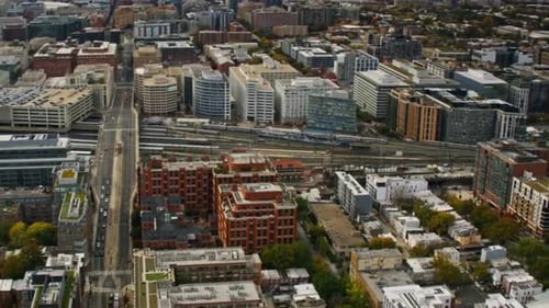 Cinematic And Beautiful View Of Washington DC Cityscape, USA
