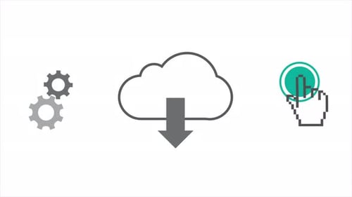 Technology Icon Animations On White Background 4K